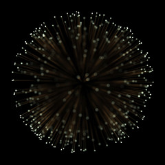 Gold fireworks light explosion effect background for premium product design.