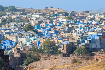 Fototapeta na wymiar Blue city of Jodhpur