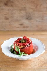 Juicy stuffed peppers