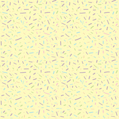 Cartoon hand drawn pattern seamless.  abstract confetti background