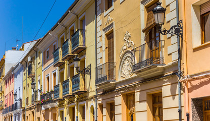 Fototapeta premium Colorful houses in the old town of Ayora