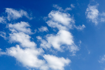 Beautiful blue sky with cloud for background.