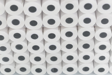 White rolls of cash register tape wholesale