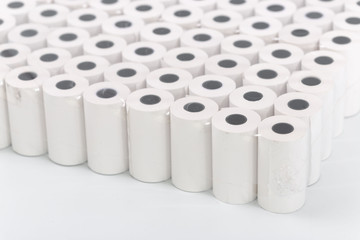 White rolls of cash register tape wholesale