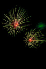Fireworks at the close of an annual summer festival