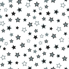 Star seamless background. Abstract pattern for card, wallpaper, album, scrapbook, holiday wrapping paper, textile fabric, garment, t-shirt design etc.