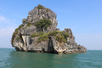 Fototapeta na wymiar Rocher Baie d'Halong Vietnam
