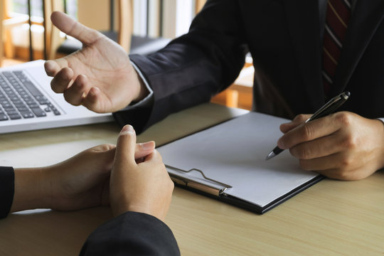 human resource commission interviewing candidate for a job