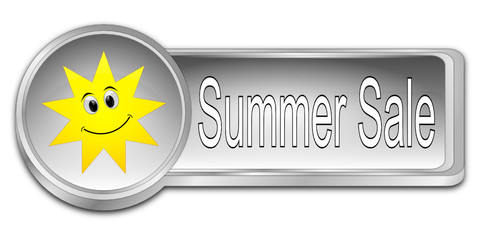 Summer Sale Button - 3D illustration
