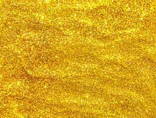 Golden glitter seamless texture. Abstract Christmas background.