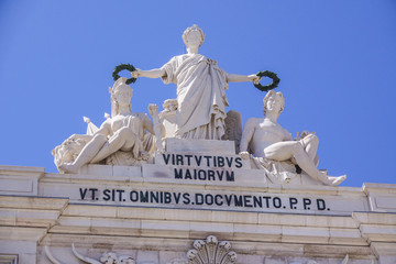 Obraz premium Augusta street arch in Lisbon called Arco da Rua Augusta