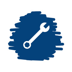 Maulschlüssel - Handgezeichnete Linien