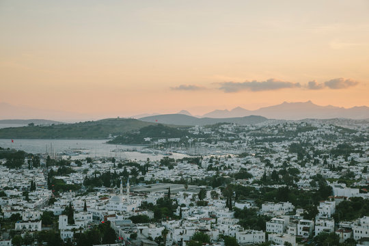 View of town, Bodrum, Mugla, Turkey