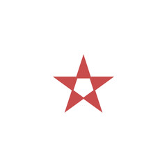 Red Star Logo with Pentagon