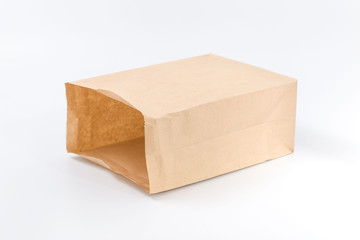 Package for products on white background. fast food