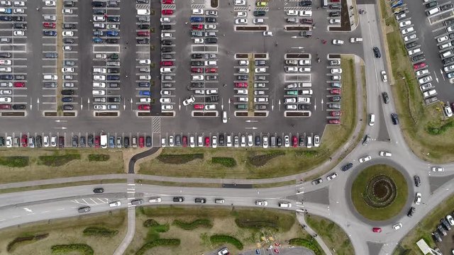 aerial parking lot