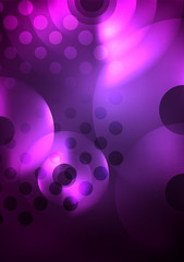 Glowing circles in the dark