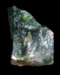Raw moss agate