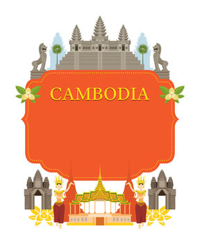 Cambodia Landmarks, Traditional Dance, Frame