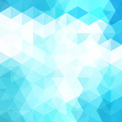 Background made of blue, white triangles. Square composition with geometric shapes. Eps 10