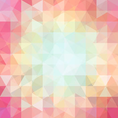 Abstract geometric style colorful background. Vector illustration