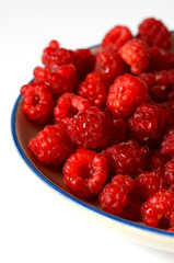 Delicious fresh raspberries