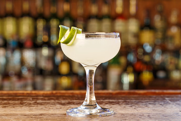 Traditional daiquiri cocktail