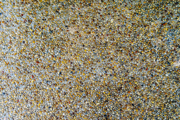 Polished stone floor