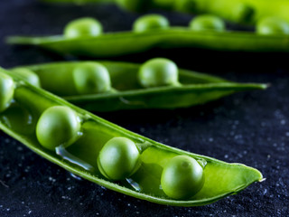 green peas on