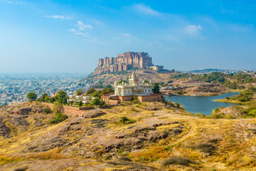 Mehrangarh Fort with Jaswant Thada.