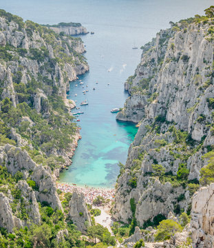 Calanque En-Vau du col de l'Oule
