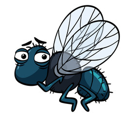 Housefly with sad face