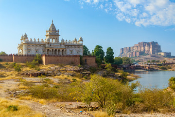 Mehrangarh Fort with Jaswant Thada.