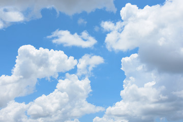 Fototapeta na wymiar Blue sky background with cloud strom