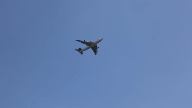 Jet Airliner flying overhead