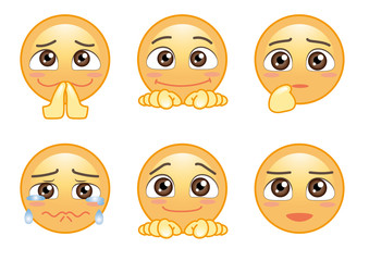 目力の効いた絵文字セット