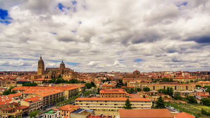 Fototapeta premium Salamanca, Spain: The old town and the New Cathedral, Catedral Nueva