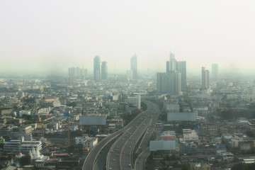 View pollution in the city