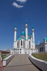 Fototapeta na wymiar Blue mosque in Kazan 2 (kul-sharif)