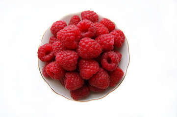 Fresh raspberries