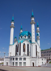 Fototapeta na wymiar Blue mosque in Kazan 1 (kul-sharif)