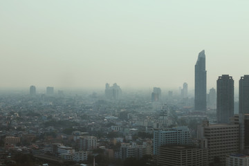 View pollution in the city.