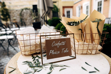 Wooden plaque with beautiful hand-written inscription