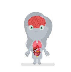 Human body anatomy vector illustration