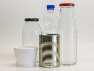 Symbol for Recycling - Bottles and other Packaging ready for Recycling 