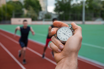 Historic stop watch time measurement.