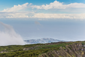 landscape of La Reunion island, France