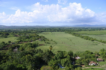 Aussicht vom Sklaventurm Torre de Iznaga im Valle de los Ingenios 