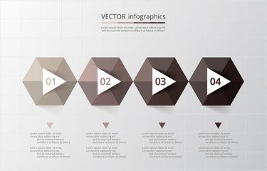 Vector template for infographics.