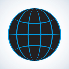 Globe. Vector drawing